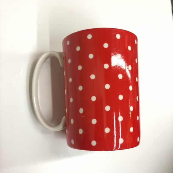 Kate Spade Lenox Larabee Dot Red Coffee Mug - Picture 4 of 4